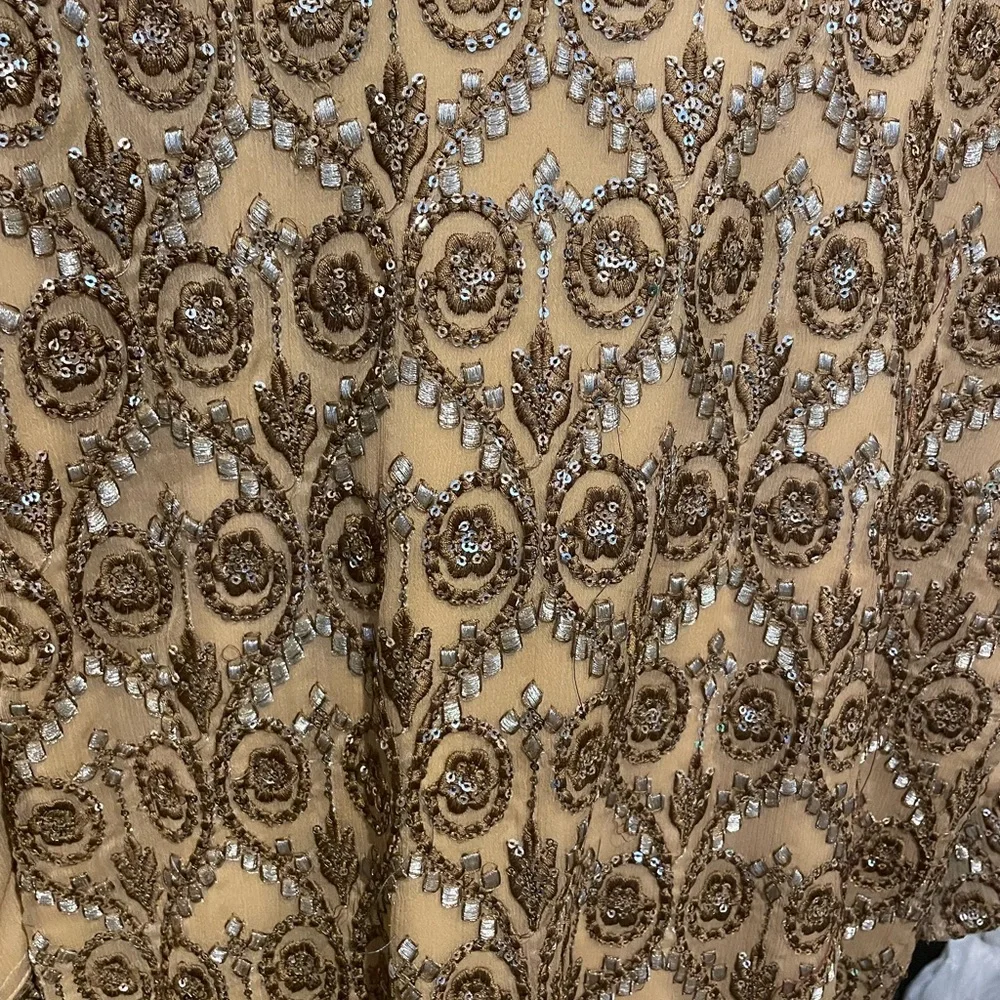 Gold Gharara SHALWAR Salwar - Picture 4 of 4